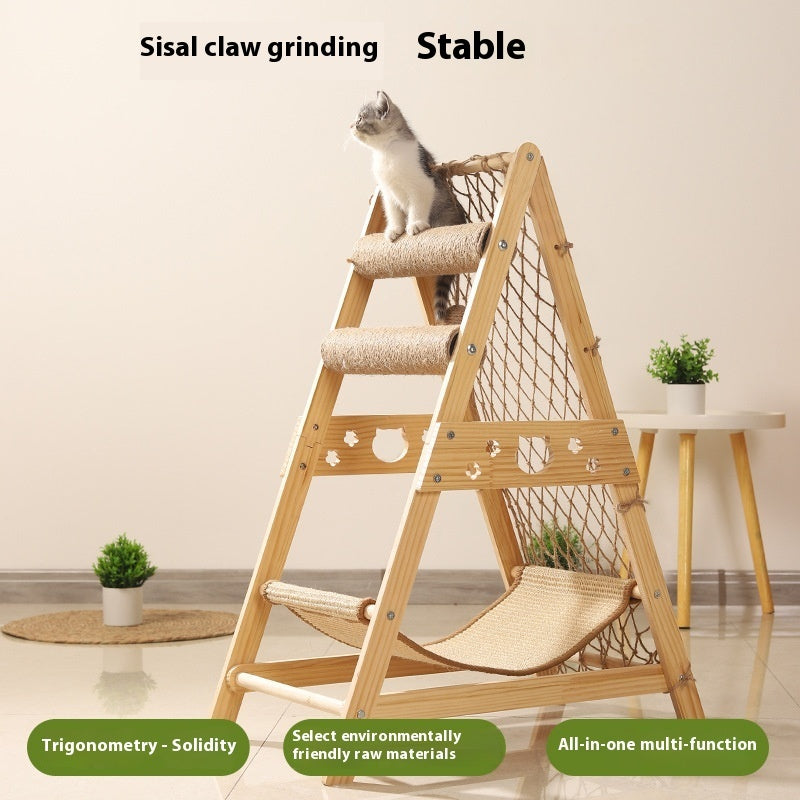 Pawsitively Pets Creative Home Sisal Cat Scratching Climbing Frame