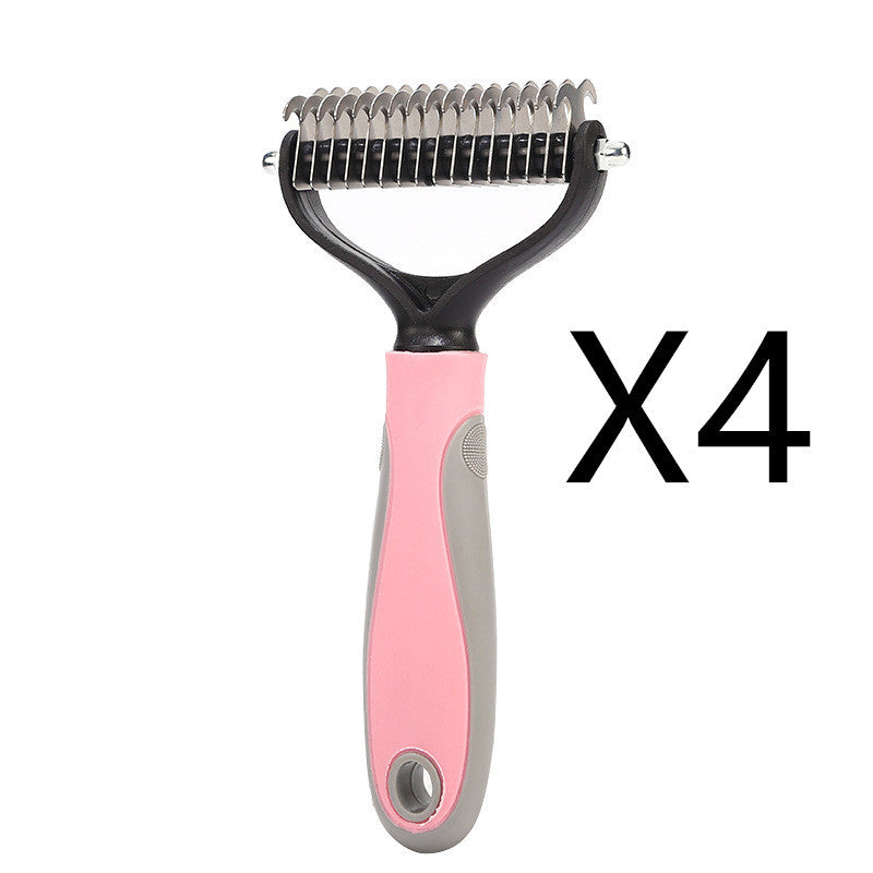 Pawsitively Pets Stainless Double-sided Pet Grooming Brush