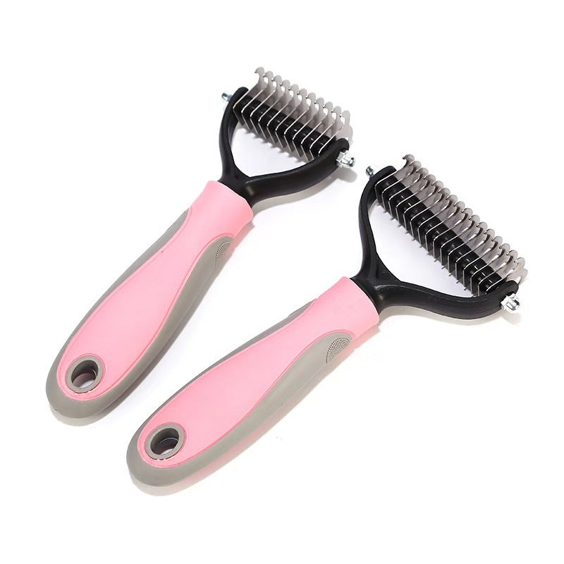 Pawsitively Pets Stainless Double-sided Pet Grooming Brush