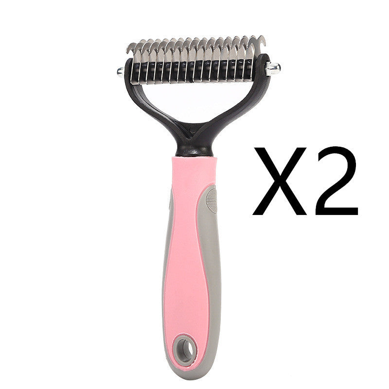 Pawsitively Pets Stainless Double-sided Pet Grooming Brush