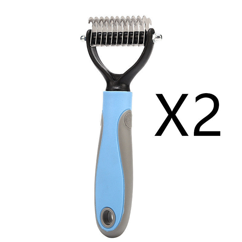 Pawsitively Pets Stainless Double-sided Pet Grooming Brush