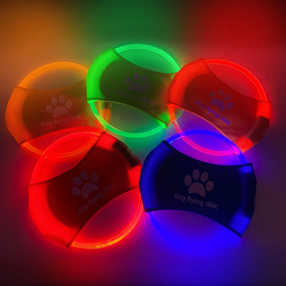 Pawsitively Pets LED Flying Discs Dog Toys