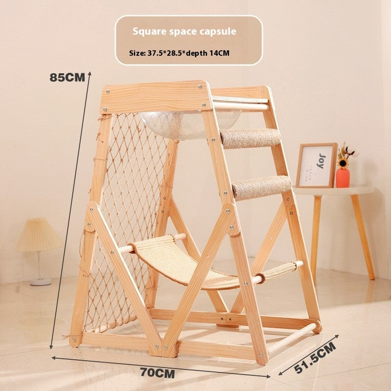 Pawsitively Pets Creative Home Sisal Cat Scratching Climbing Frame