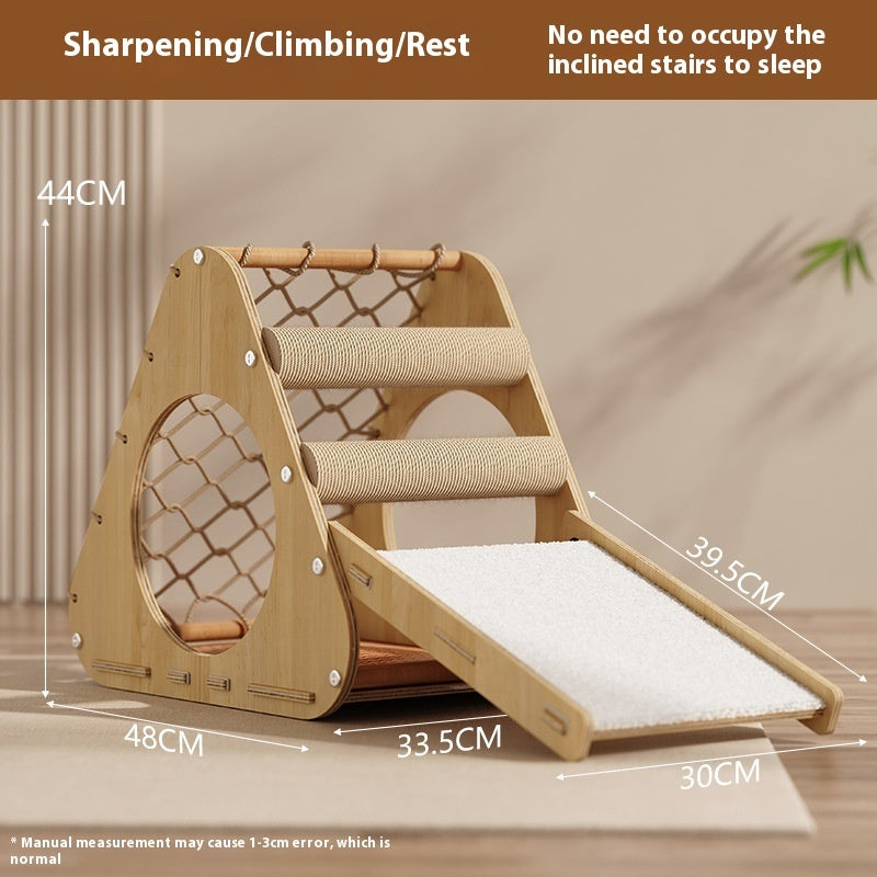 Pawsitively Pets Creative Home Sisal Cat Scratching Climbing Frame